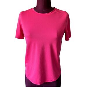 Lululemon High-Neck Running and Training T-Shirt pink size S